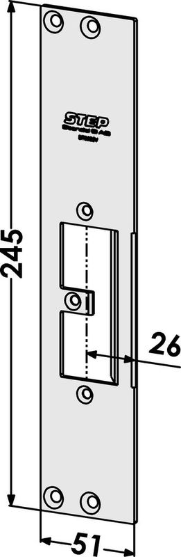 Monteringsstolpe ST9505V plan