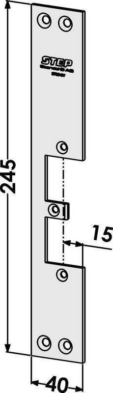 Monteringsstolpe ST9515V plan vänster