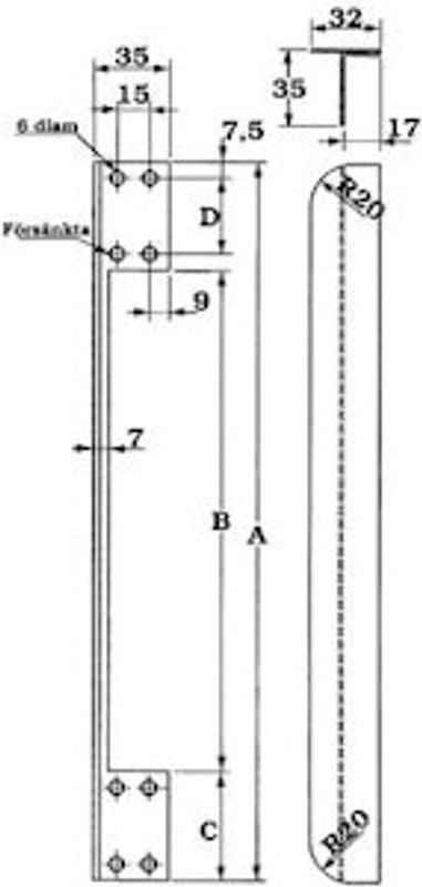 T-järn 500-32 PO123
