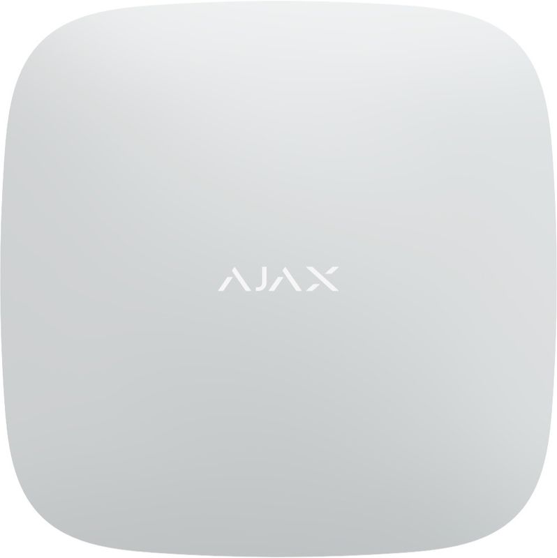 Ajax Centralapparat Hub2Plus LAN WiFi 4G trådlös vit