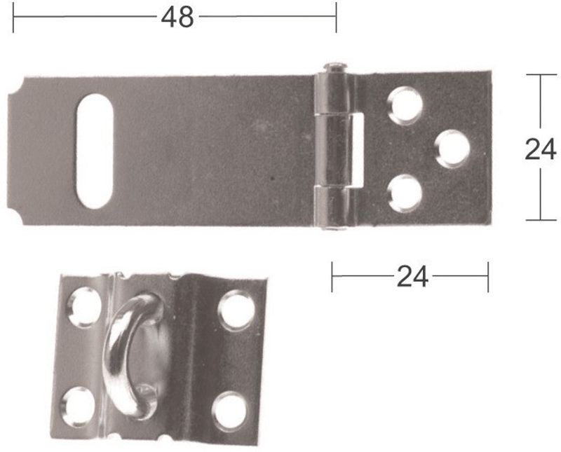 Hasp 1364 50mm stål