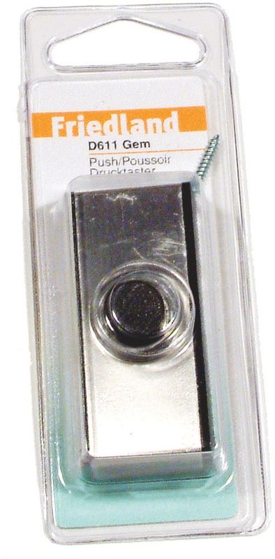 Tryckknapp Gem D611 silver