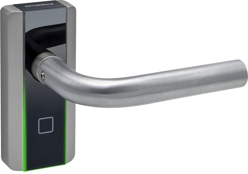 Dörrbladsläsare C-Lever Compact K6 In&amp;Utv trycke RFID+BLE