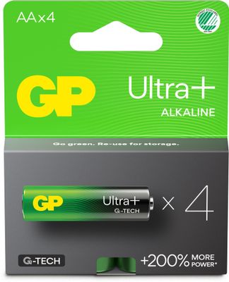 Batteri 15AUP/LR6 AA 1,5V Ultra Plus alkaliskt 4-pack