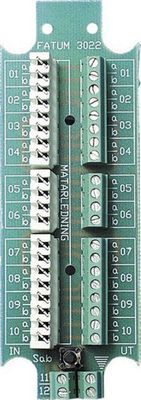 Kopplingsplint 10 par slits/skruv