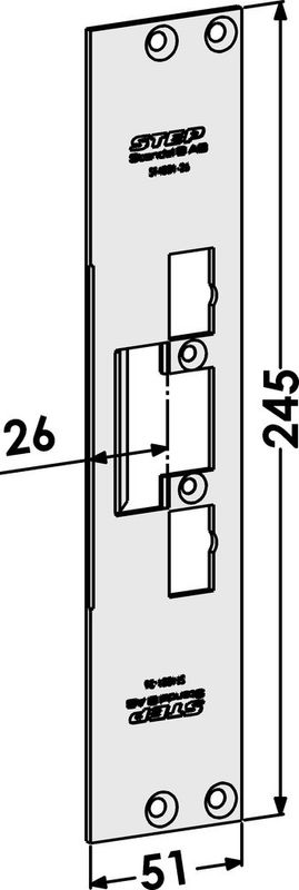 Monteringsstolpe ST4001-26 plan