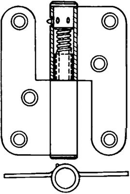 Gångjärn 2220-100 höger förzinkad