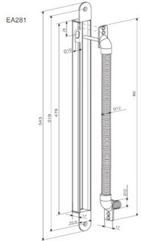 Kabelöverföring EA281 543mm