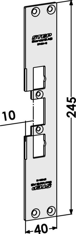 Monteringsstolpe ST4001-10 plan