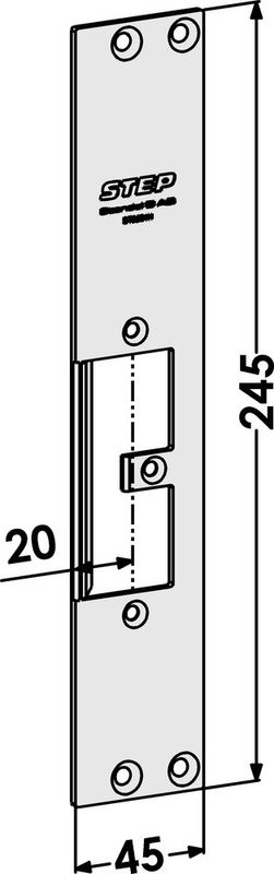 Monteringsstolpe ST9504H plan