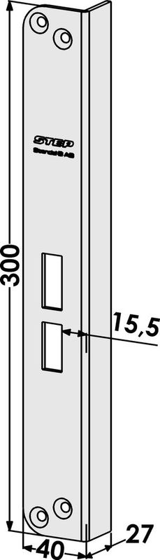 Slutbleck ST802-A vinklad vänster