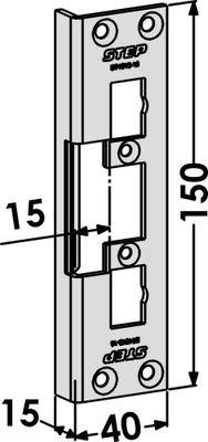 Monteringsstolpe ST4013-15 vinklad