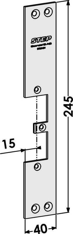 Monteringsstolpe ST9515H plan höger