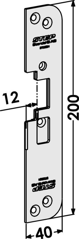 Monteringsstolpe ST3528H plan