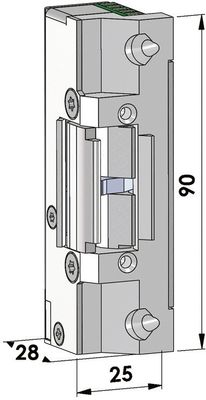 Elslutbleck Step 40 rättvänd/omvänd  12V kolvk