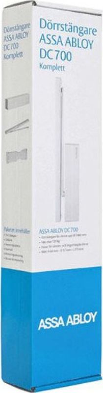 Dörrstängare ASSA ABLOY DC700 komplett silver