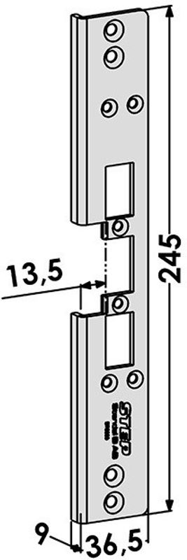 Monteringsstolpe ST6585 13,5mm