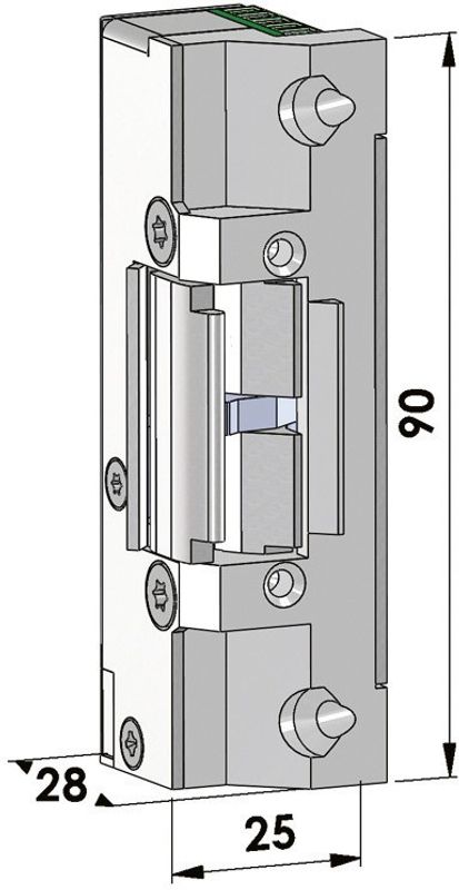 Elslutbleck Step 40 rättvänd 24V kolvk