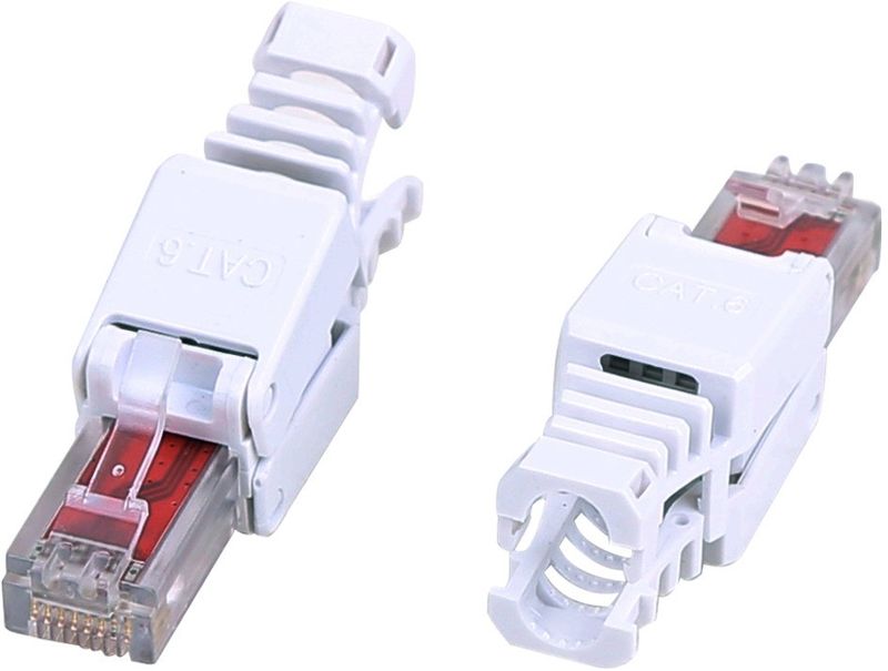 Modularkontakt RJ45 Cat6 verktygslös