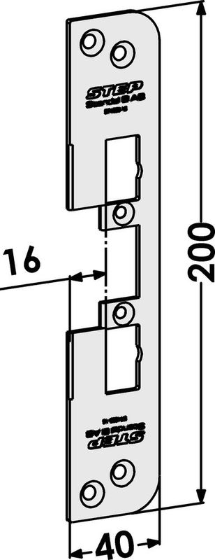 Monteringsstolpe ST4009-16 plan