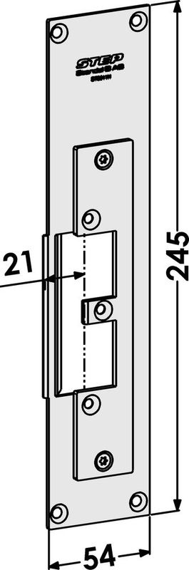 Monteringsstolpe ST9511H plan höger