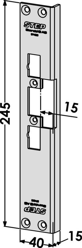 Monteringsstolpe ST4050-15 vinklad