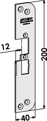 Monteringsstolpe ST4030H-12 plan höger