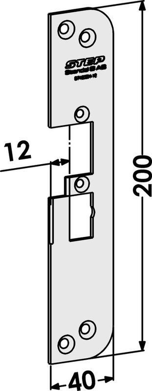 Monteringsstolpe ST4030H-12 plan höger