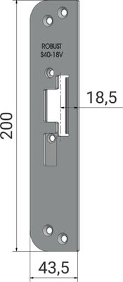 Monteringsstolpe S40-18V