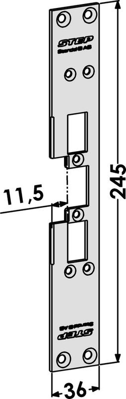 Monteringsstolpe ST6536 plan