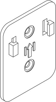 Fästplatta dKey Smartknapp/Gateway