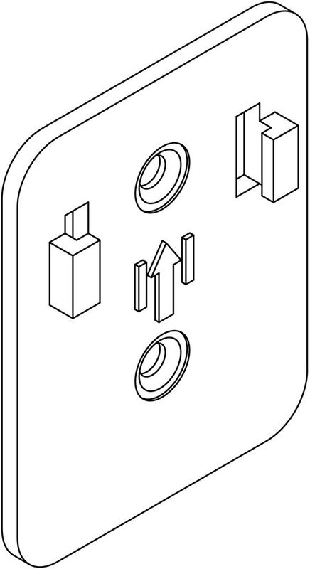 Fästplatta dKey Smartknapp/Gateway