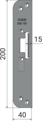 Monteringsstolpe S40-15V