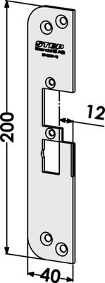 Monteringsstolpe ST4030V-12 plan vänster