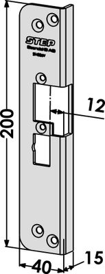 Monteringsstolpe ST4006V vinklad vänster