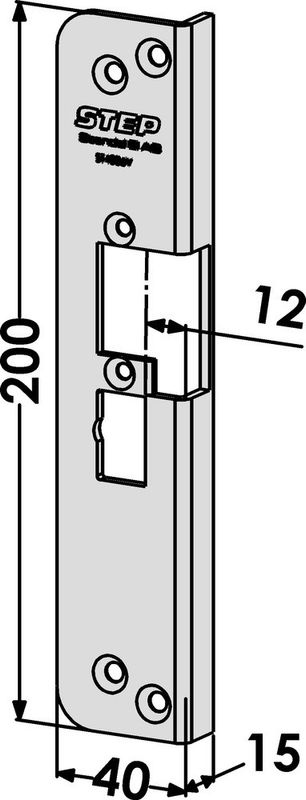 Monteringsstolpe ST4006V vinklad vänster