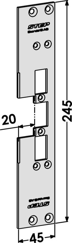 Monteringsstolpe ST6559 plan