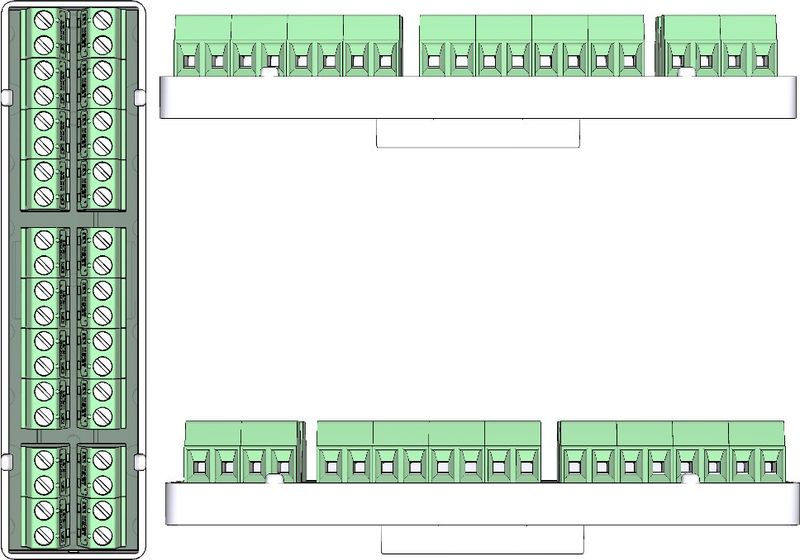 Modul L 20pol skruv 1mm²