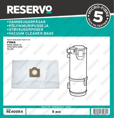 Centraldammsugarepåsar Foma, Multivac, Nevada, Yes, HG1515,HG1715, HG1815, W27, W32