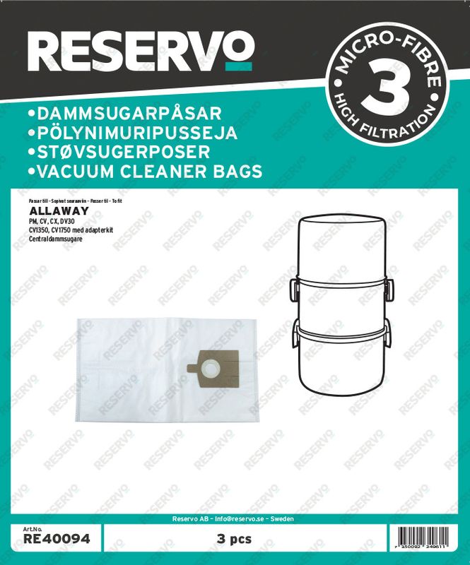 Allaway PM,CV. CX, DV30, CV 1350, CV 1750