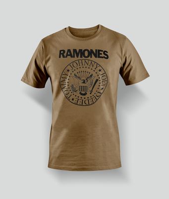 Ramones Brun T-Shirt Look out below