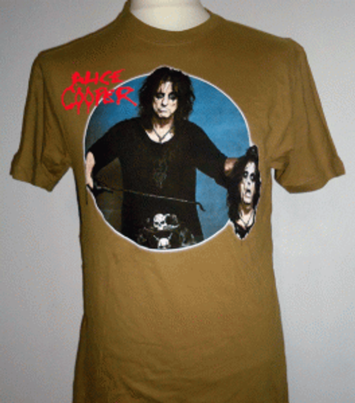 Alice Cooper "2 heads" Brown T-shirt