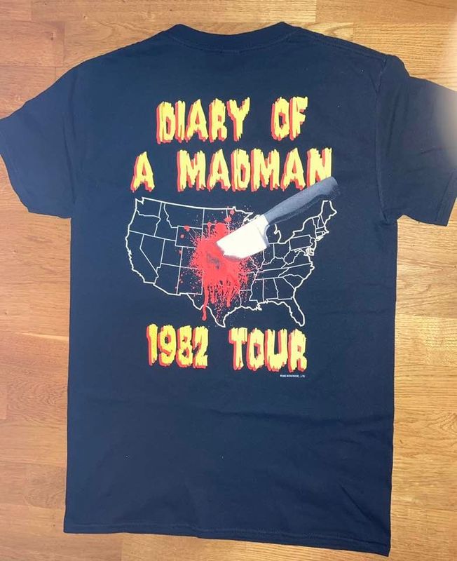 Ozzy Ozbourne T-Shirt Diary of a mad man Tour 1982