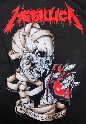 Metallica T-Shirt Heart Explosive