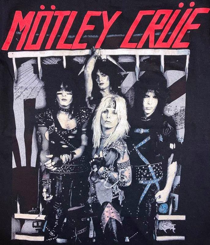 Motley Crue T-Shirt Gruppbild ´84
