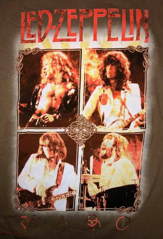 Led Zeppelin T-Shirt 4x4 Gruppbild