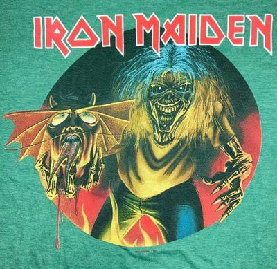 Iron Maiden " Head of the beast " Green shirt