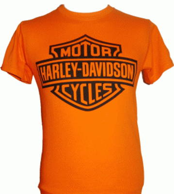 H D "Logo" Orange T-Shirt