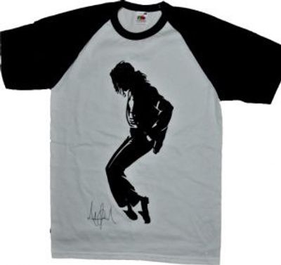 Michael Jackson Baseball T-Shirt Shadow