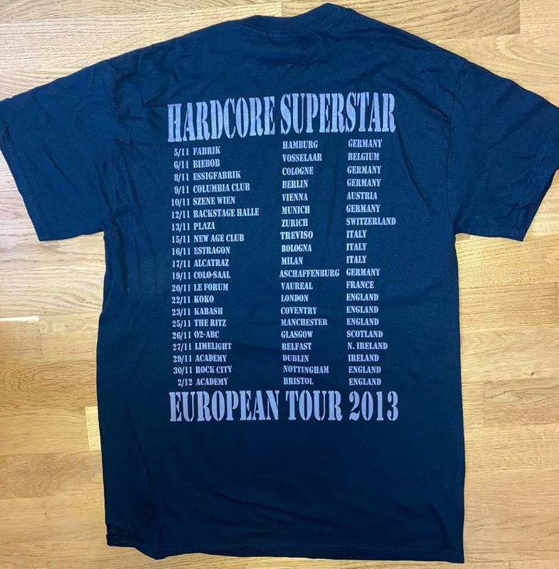 Hardcore Superstar T-Shirt Tour 2013 T-Shirt" skull & Shades